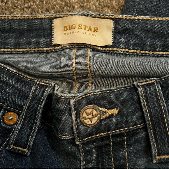 Big Star Maddie Skinny Jeans Womens 25R Blue Medium Wash Denim - Picture 5 of 7